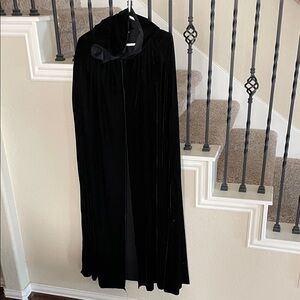 Texas Renaissance Festival Black Velvet style Cloak